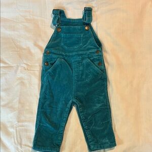 Hanna Andersson Teal Kids Corduroy Overalls